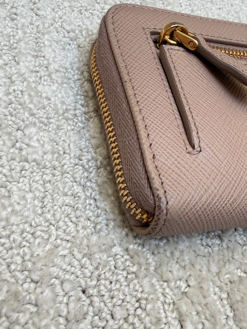 Prada Half Wallet in Beige - Picture 5 of 10